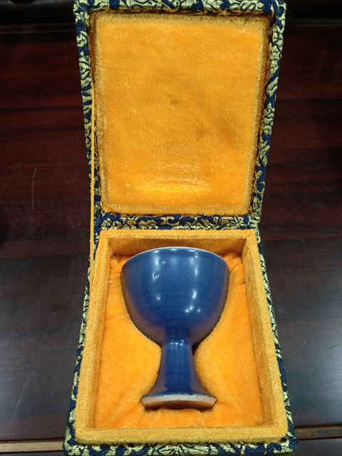 古玩陶瓷晚明.萬歷高足杯拍賣，當前價格3888元