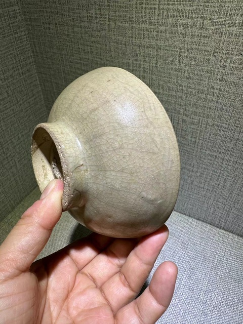古玩陶瓷元·哥釉茶盞拍賣,當前價格2000元