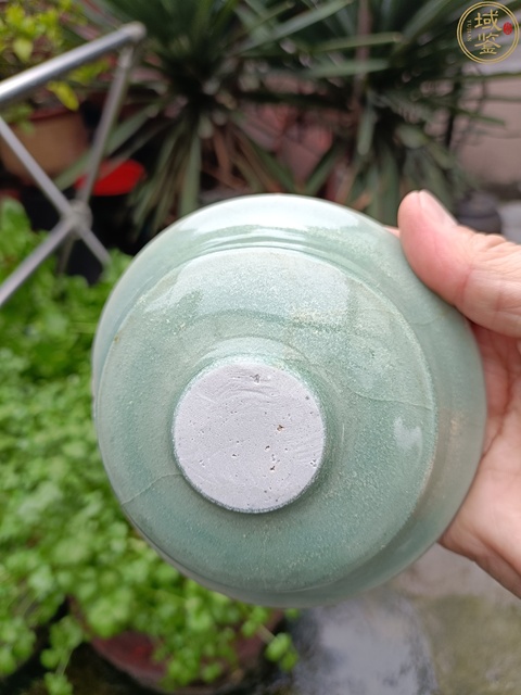 古玩陶瓷精品元代末龍泉梅子青釉茶盞拍賣，當(dāng)前價(jià)格2980元