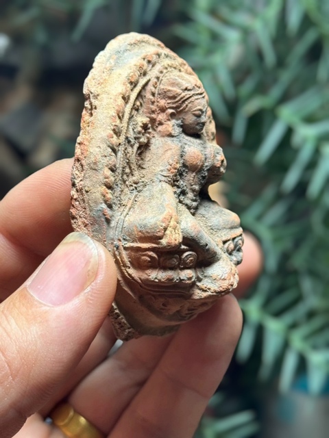 古玩雜項明代.綠度母擦擦(觀音菩薩化身)拍賣,當前價格0元