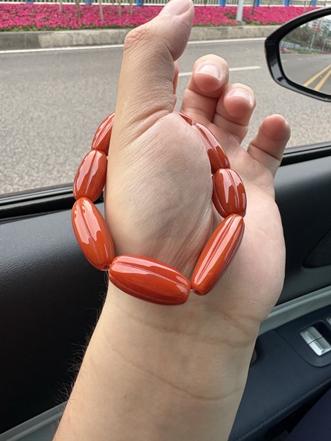 古玩玉器南紅瑪瑙真品鑒賞圖