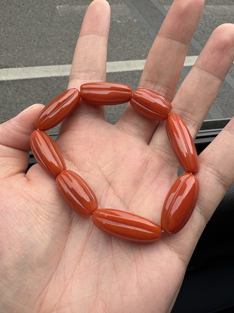 古玩玉器南紅瑪瑙真品鑒賞圖