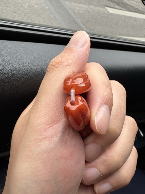 古玩玉器南紅瑪瑙真品鑒賞圖