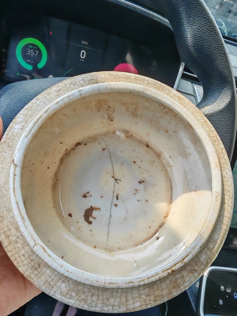 古玩陶瓷哥釉開片紋筆洗真品鑒賞圖