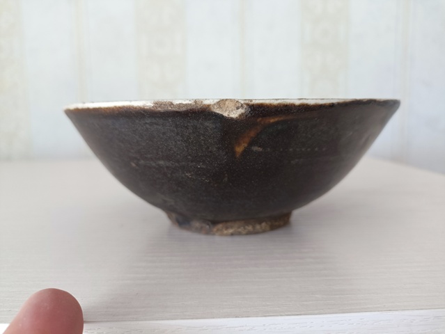 古玩陶瓷明代磁州窯淄素碗拍賣,當(dāng)前價(jià)格28元