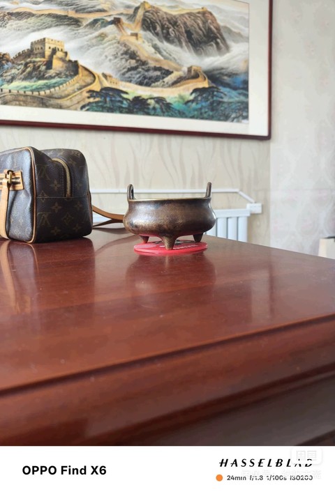古玩銅器沖天耳爐真品鑒賞圖
