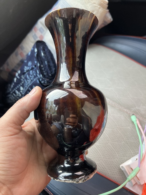 古玩陶瓷窯變釉瓶真品鑒賞圖