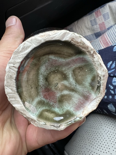 古玩陶瓷窯變釉瓶真品鑒賞圖