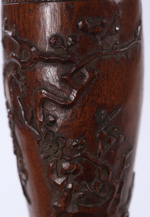 古玩雜項竹雕日式抹茶具真品鑒賞圖