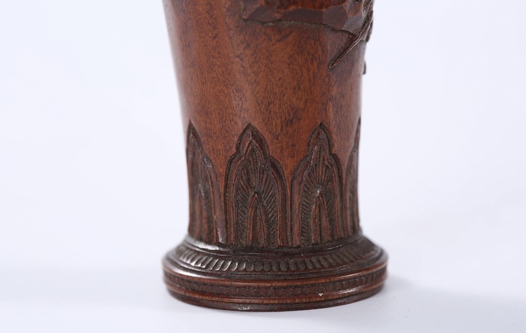 古玩雜項竹雕日式抹茶具真品鑒賞圖