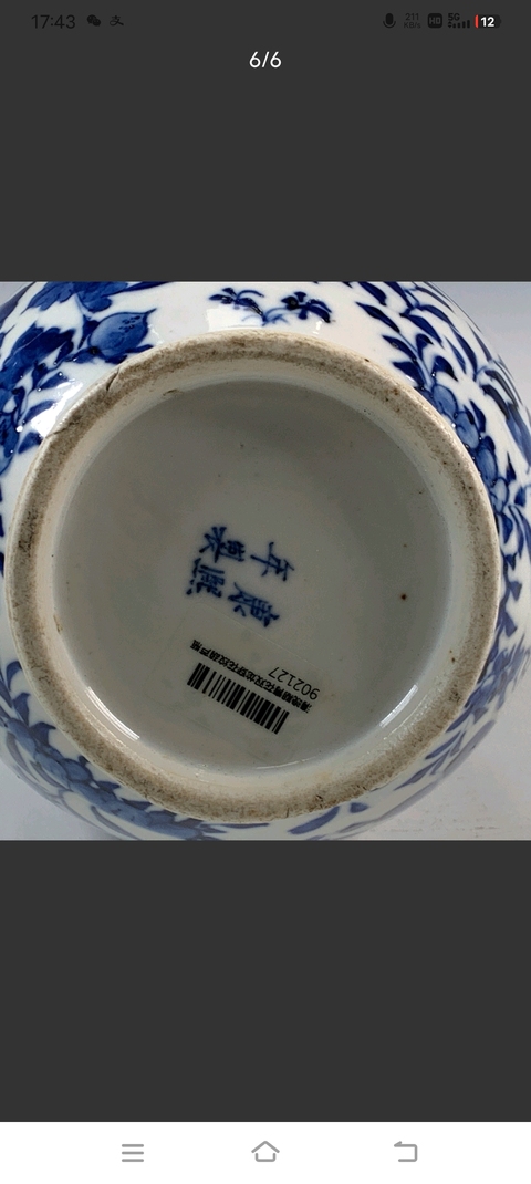 古玩陶瓷晚清青花龍紋穿花葫蘆瓶真品鑒賞圖