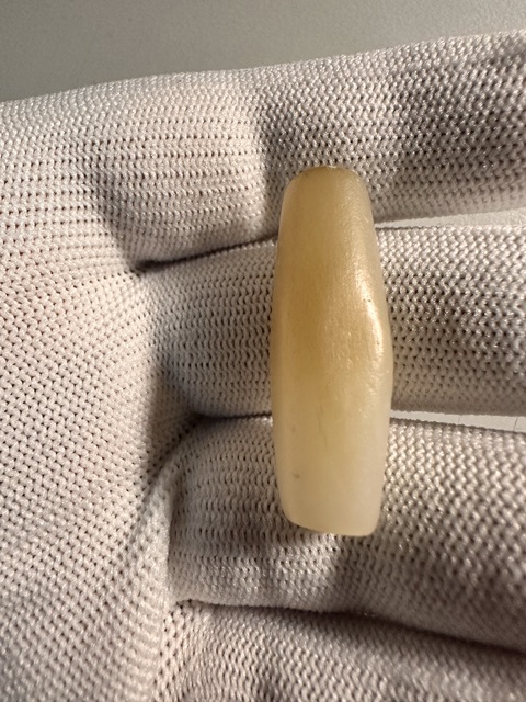 古玩玉器瑪瑙管珠真品鑒賞圖