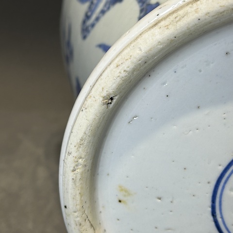古玩陶瓷青花將軍罐真品鑒賞圖