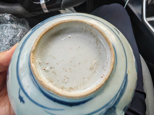 古玩陶瓷青花花卉紋碗真品鑒賞圖