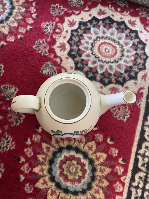 古玩陶瓷蘇聯瓷壺真品鑒賞圖