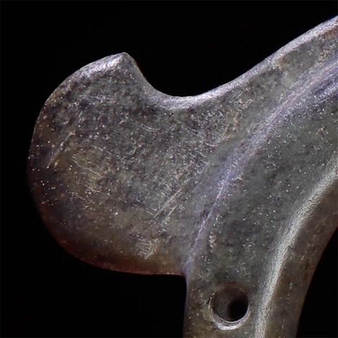 古玩玉器仿“紅山文化”c形龍真品鑒賞圖