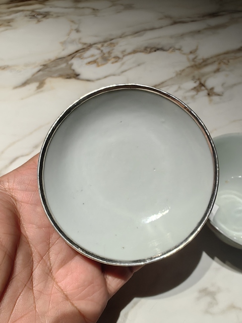 古玩陶瓷粉彩麒麟送子蓋碗真品鑒賞圖