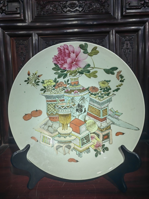 古玩陶瓷盤真品鑒賞圖