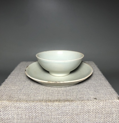 古玩陶瓷(收藏極品)青白釉杯托拍賣,當前價格0元