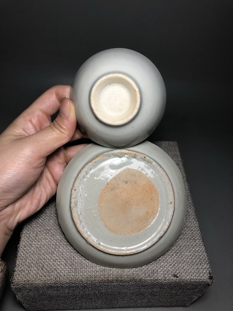 古玩陶瓷(收藏極品)青白釉杯托拍賣,當前價格0元