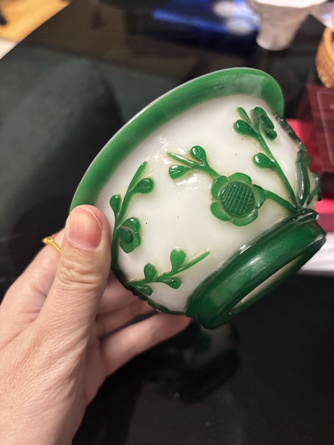 古玩雜項料器碗真品鑒賞圖