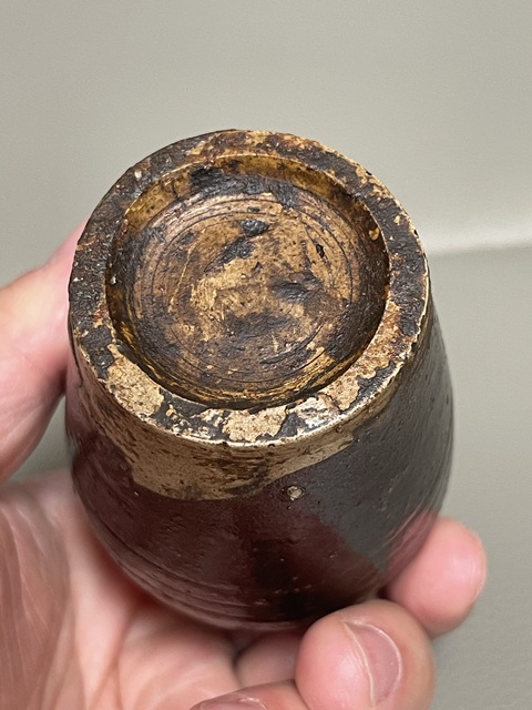 古玩陶瓷醬黑釉小梅瓶真品鑒賞圖