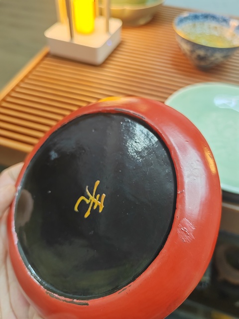 古玩雜項描金漆盤真品鑒賞圖