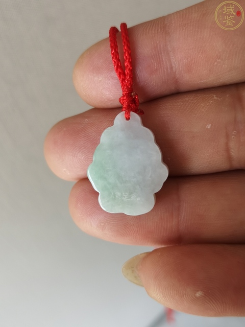 古玩玉器天然翡翠帶綠鑲嵌金福娃掛件拍賣，當前價格299元