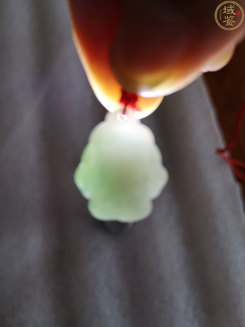 古玩玉器天然翡翠帶綠鑲嵌金福娃掛件拍賣，當前價格299元