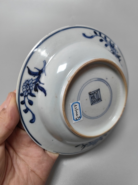 古玩陶瓷康熙-一路連升青花盤拍賣，當前價格1688元