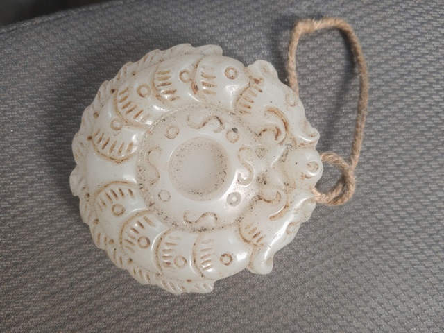 古玩玉器白玉雙龍玉璧真品鑒賞圖