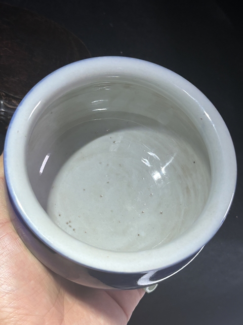 古玩陶瓷清中霽藍釉羅漢爐拍賣，當前價格999元
