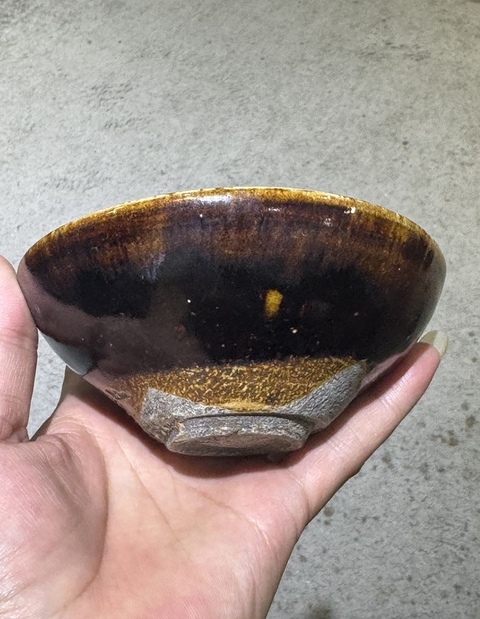 古玩陶瓷吉州窯窯變釉茶盞拍賣，當前價格1900元