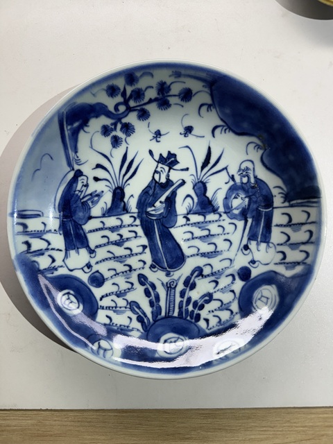 古玩陶瓷雍正·青花三星高照盤拍賣,當前價格700元