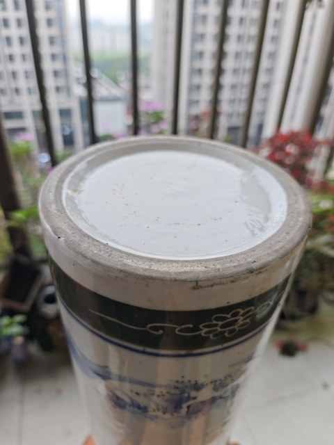 古玩陶瓷民國青花釉下彩帽筒拍賣,當前價格680元