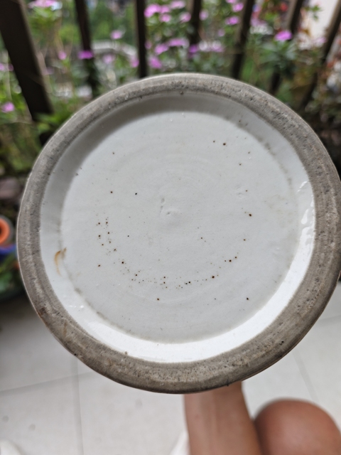 古玩陶瓷民國青花釉下彩帽筒拍賣,當前價格680元
