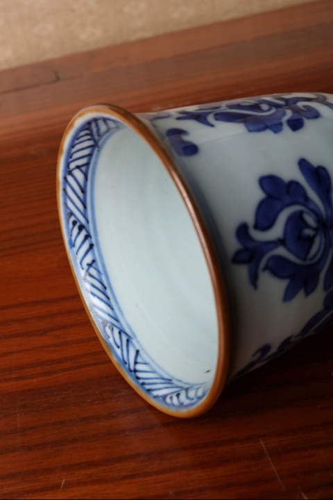 古玩陶瓷康熙青花鐘式杯拍賣,當(dāng)前價(jià)格13800元
