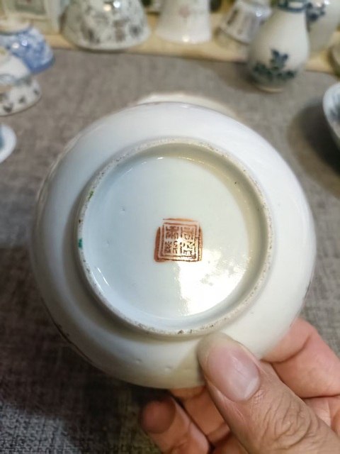 古玩陶瓷晚清粉彩花卉紋盤拍賣,當前價格3888元