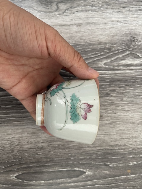 古玩陶瓷民國細路粉彩杯拍賣，當前價格2750元
