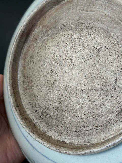古玩陶瓷清·乾隆青花釉里紅獅紋盤拍賣，當前價格1500元