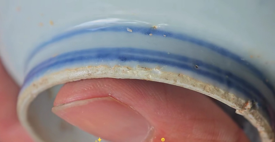 古玩陶瓷天啟花鳥紋小碗真品鑒賞圖