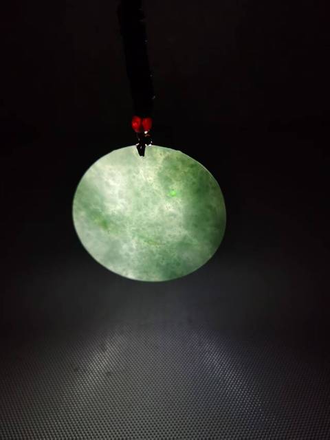 古玩玉器天然翡翠龍牌拍賣,當前價格350元