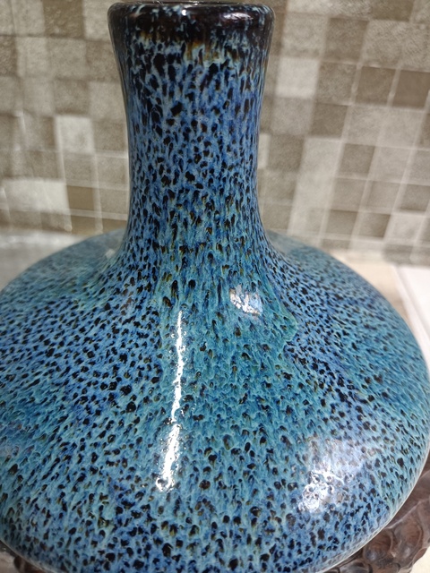 古玩陶瓷爐鈞釉荸薺瓶拍賣，當前價格1380元