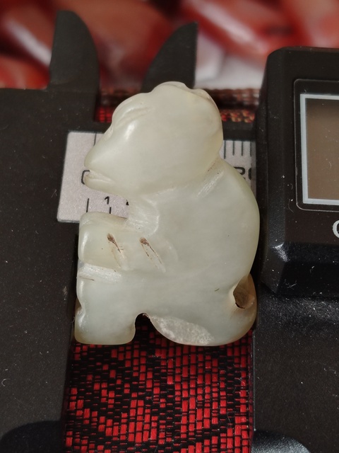 古玩玉器玉獸（壽）吊墜掛件拍賣，當前價格420元