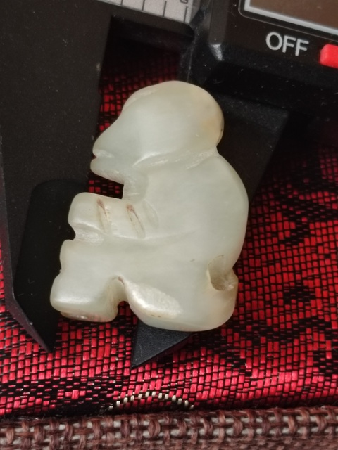 古玩玉器玉獸（壽）吊墜掛件拍賣，當前價格420元