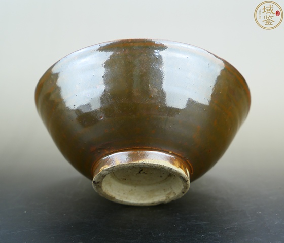 古玩陶瓷金元時期醬紅釉碗拍賣，當前價格2500元