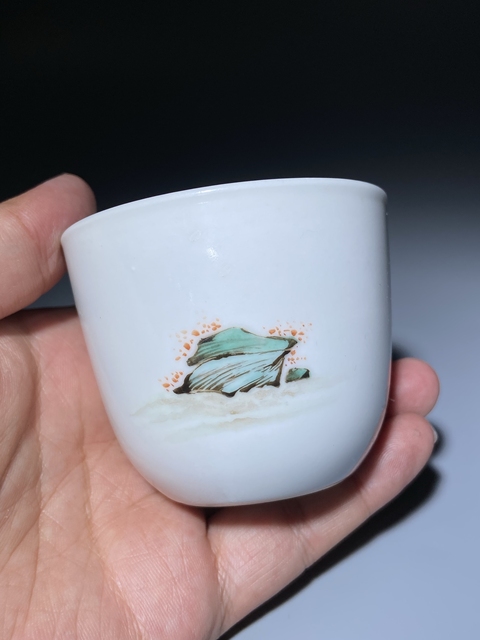 古玩陶瓷粉彩杯真品鑒賞圖