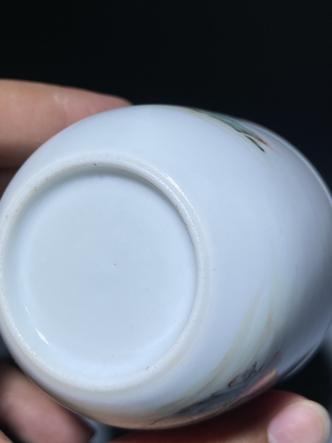 古玩陶瓷粉彩杯真品鑒賞圖