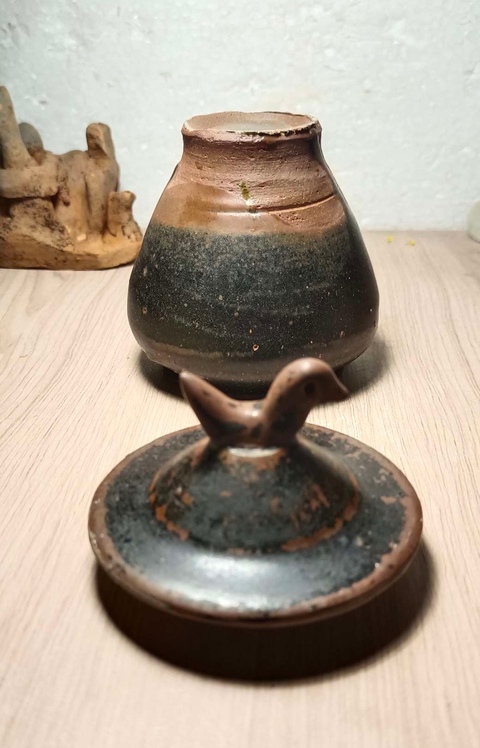 古玩陶瓷南宋.贛州窯飛鳥罐 (館藏級)拍賣，當前價格600元