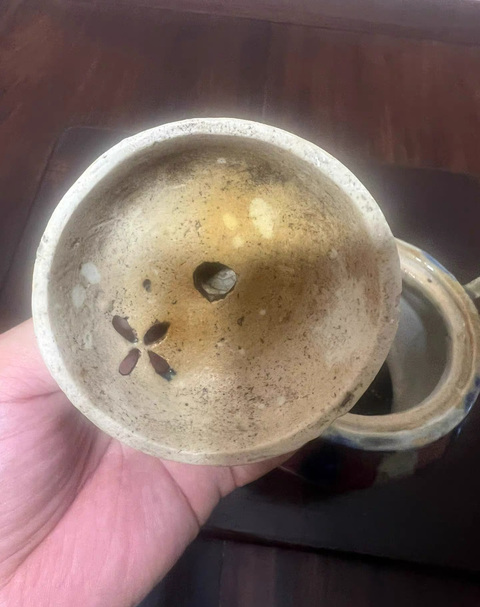 古玩陶瓷三陽開泰三足爐真品鑒賞圖
